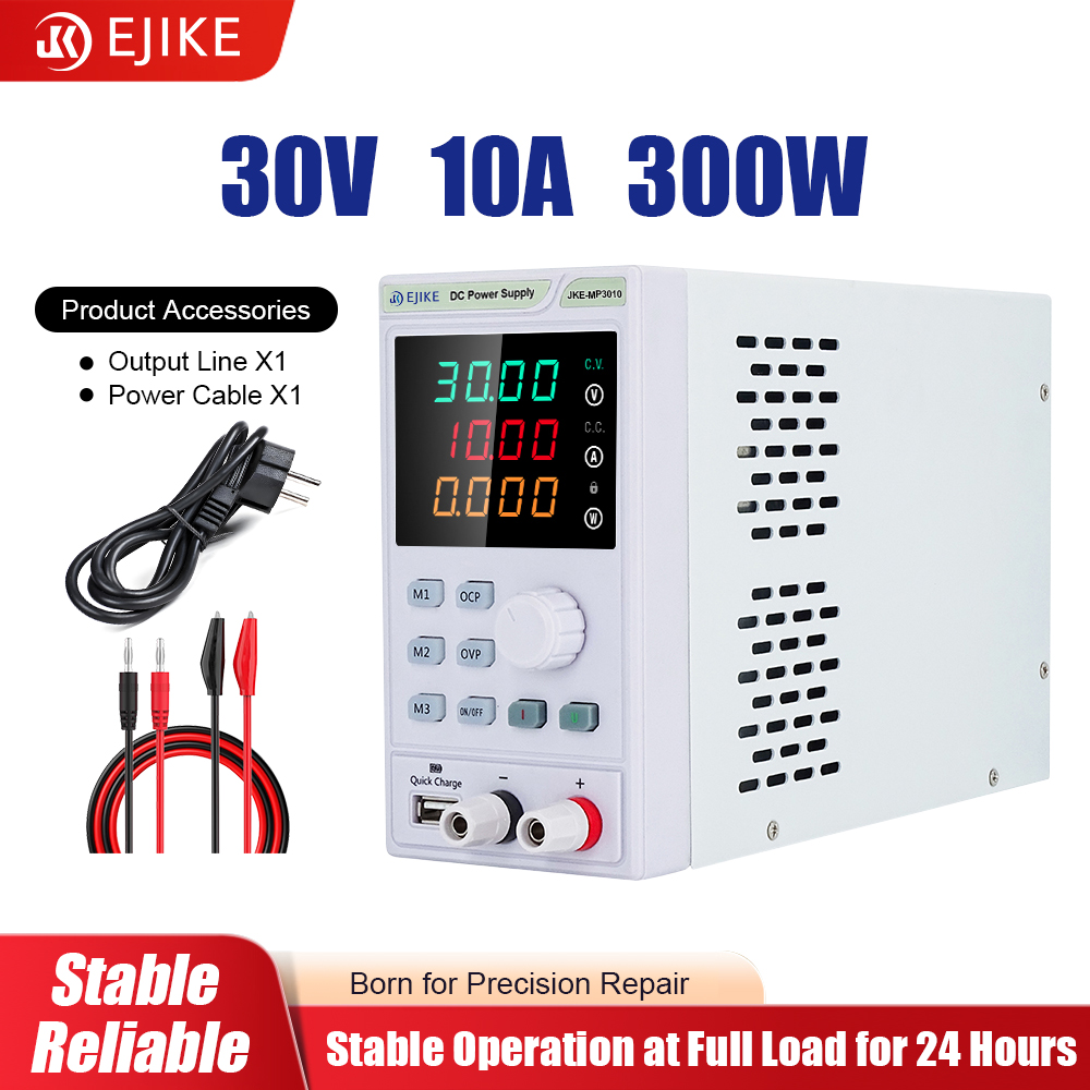 Programmable Dc Power Supply 30V 10A - EJIKE DC-voeding 300W Programmeerbare 30V 60V