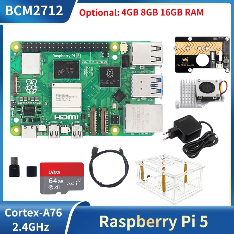 Raspberry Pi 5 4GB 8GB 16GB RA - Raspberry Pi 5 8Gb Kit recensie en prijs