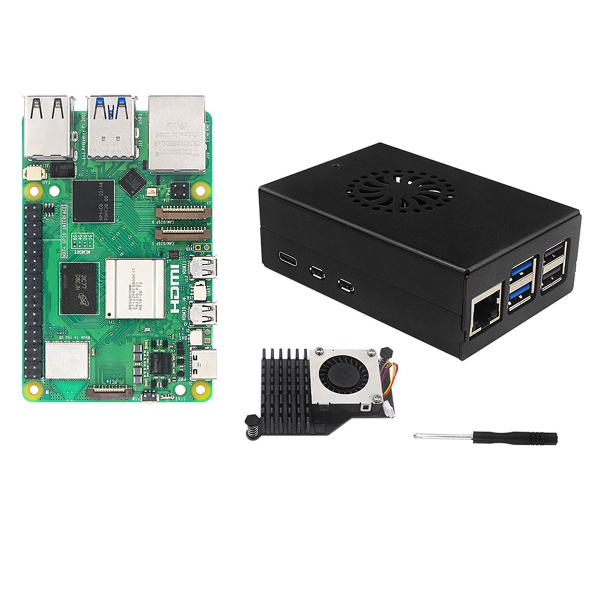 X14A& IRasptek Starter Kit voo - Raspberry Pi 5 8Gb Kit recensie en prijs